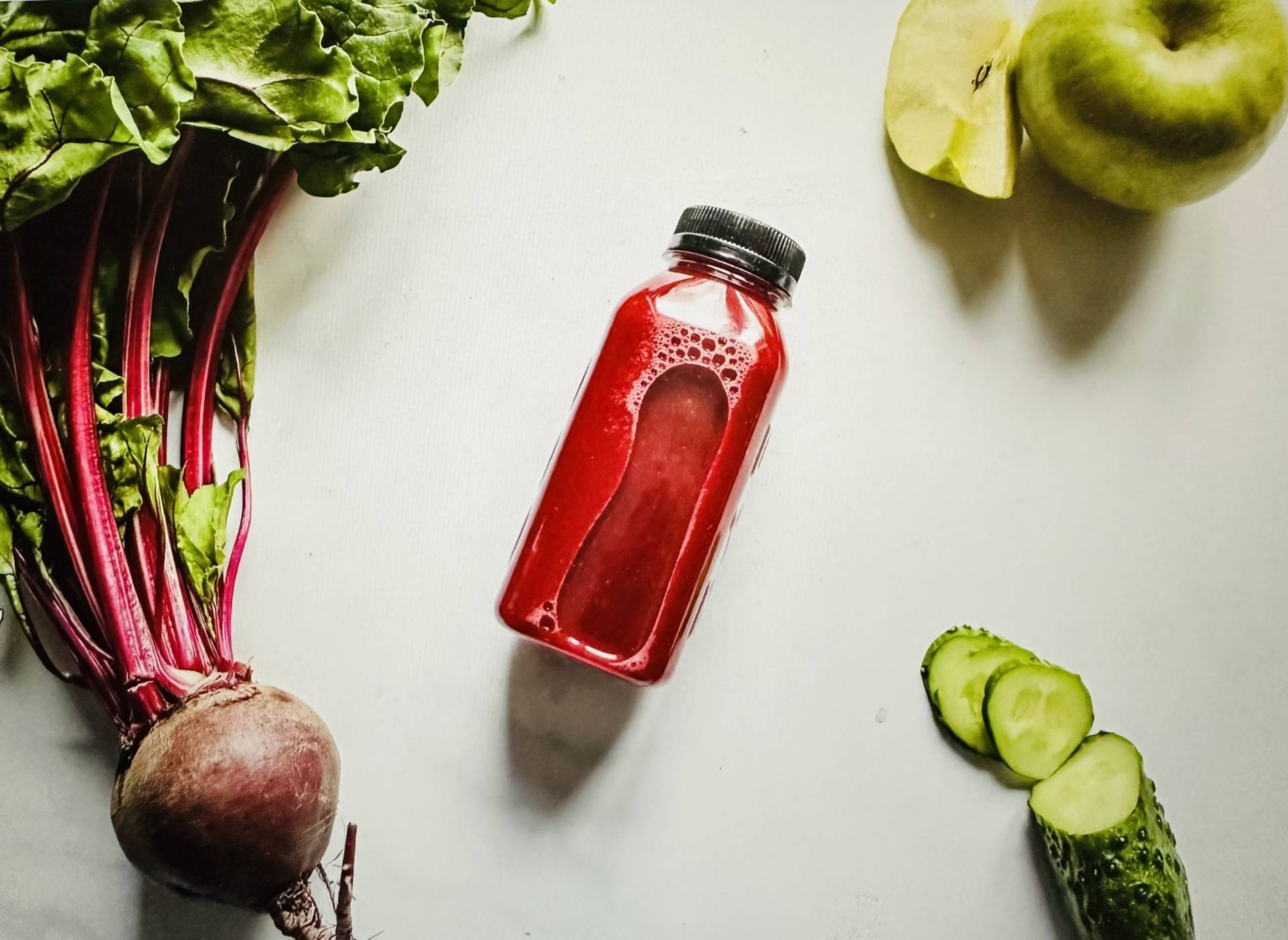 Cold Pressed Juice - Red Beets, Green Apple, Cucumber, Ginger